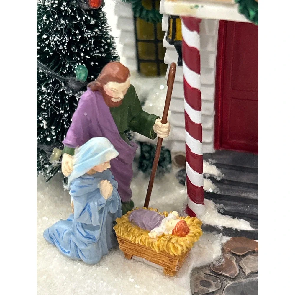Department 56 Twas The Night Before Christmas Eve Church Village 2003 Lighted